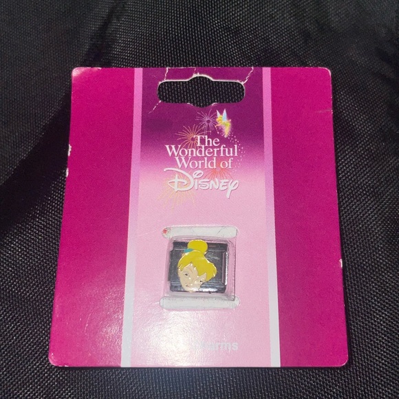 Vintage Disney Tinkerbell Fairy Italian Charm Bracelet Link Peter Pan Ganzo - Picture 4 of 4